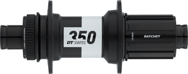 DT Swiss Buje RT 350 Classic Road Disc Center Lock - negro/12 x 142 mm / 24 agujeros / Shimano