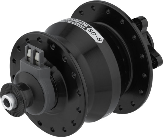 SD-8 6-Bolt Dynamo Disc Hub - black/9 x 100 mm / 32 hole