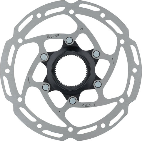 TR-45 Center Lock Brake Rotor for E-bikes - black-silver/160 mm