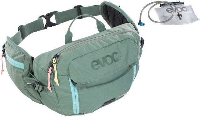 evoc Hip Pack + 1.5 L Water Bladder - olive/3 litres