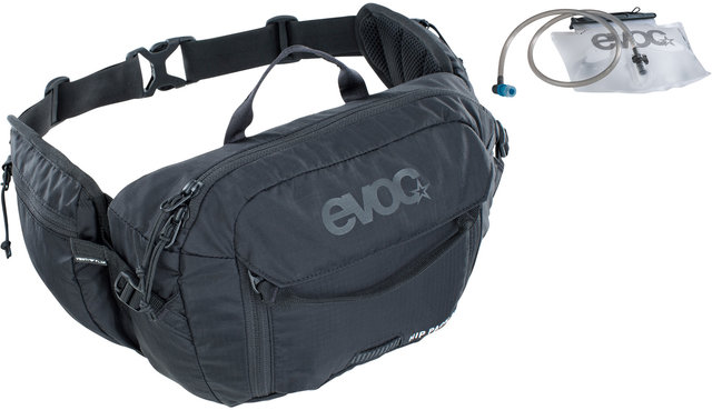 evoc Riñonera Hip Pack + bolsa de agua de 1,5 L - black/3 litros