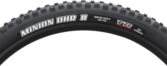 Maxxis Minion DHR II Dual DH WT TR 29" Wired Tyre - black/29x2.4