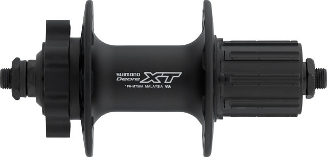 Shimano XT FH-M756A Disc 6-bolt Rear Hub for Quick Releases - black/10 x 135 mm / 32 hole / Shimano