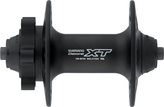 Shimano Moyeu Avant XT HB-M756 Disc 6 trous pour Axe à Serrage Rapide - noir/36 trous