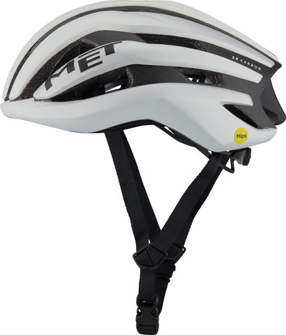 MET Casque Trenta 3K Carbon MIPS - white-silver metallic-matt/56 - 58 cm