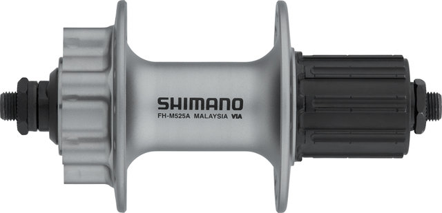 Shimano Moyeu Arrière FH-M525A Disc 6 trous pour axe de réglage rapide - argenté/32 trous