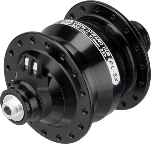 Nabendynamo PL-8X QR15 Disc Center Lock - schwarz/32 Loch