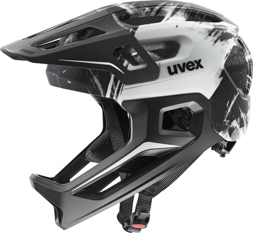 uvex react jr. Full-face helmet - black-white matte | 52 - 56 cm