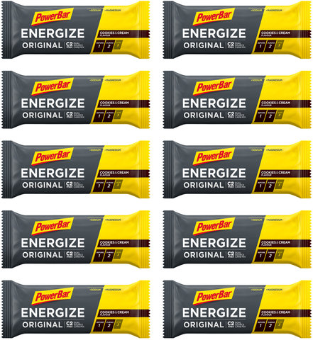 Powerbar Energize Original Energieriegel - 10 Stück - cookies & cream/550 g