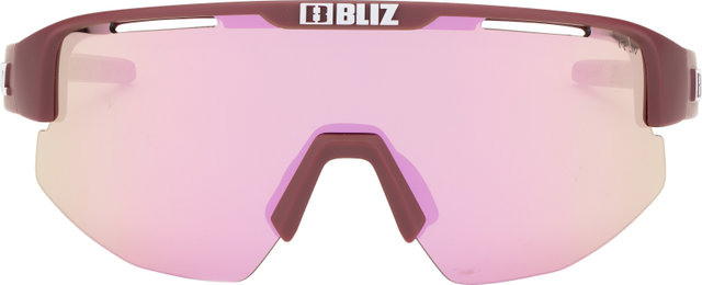 Bliz Lunettes de sport Matrix Small - matte burgundy | brown-rose