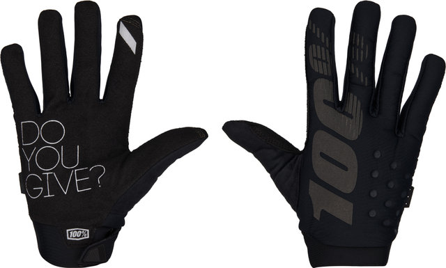 100% Brisker Full Finger Gloves - 2023 Model - black/M