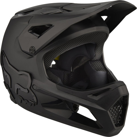 Fox Head Casque pour Enfants Youth Rampage MIPS - black-black/49 - 50 cm