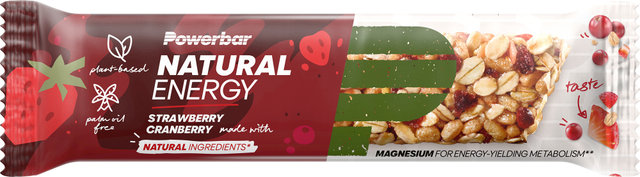 Natural Energy Cereal Riegel - 1 Stück - strawberry & cranberry/40 g