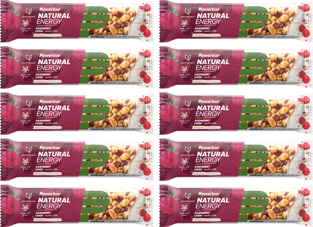 Barrita Natural Energy Cereal - 10 unidades - raspberry crisp/400 g