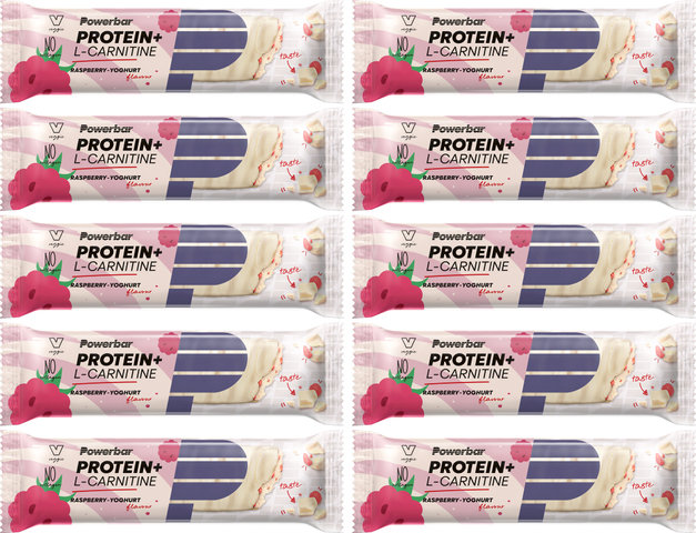 Powerbar Protein Plus Bar L-Carnitin - 10 Pack - raspberry-yogurt/350 g