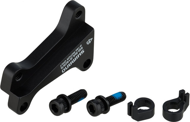 Shimano Adaptateur de Frein à Disque pour Disque de 180 mm - noir/arrière IS sur IS