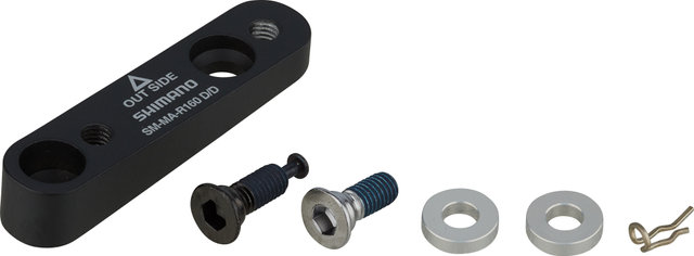 Shimano Adaptateur de Frein à Disque pour Disque de 180 mm - noir/arrière FM 160/180 en FM 180