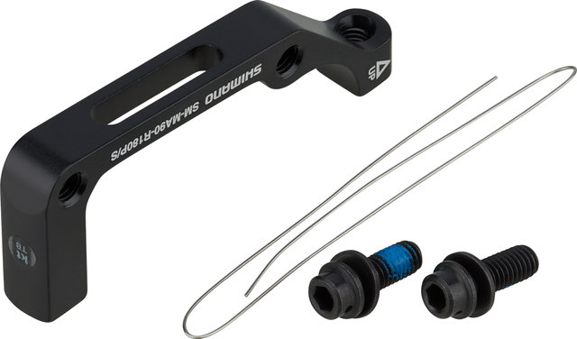 Shimano Adaptador de frenos de disco XTR, XT para disco de 180 mm - negro/RT IS auf PM