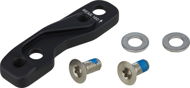 Adaptador de frenos de disco para discos de 160 mm - negro/RT FM sobre FM