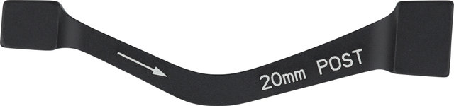 Scheibenbremsadapter für 180 mm Scheibe - schwarz/PM 6" auf PM