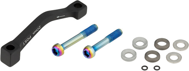 SRAM Adaptador de frenos de disco para discos de 200 mm - black-rainbow/PM 7" auf PM