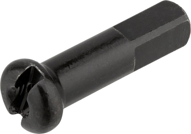 DT Swiss Écrous en Laiton Pro Lock® 1,8 mm / 2,0 mm - 100 pièces - noir/diamètre 16 mm / 2,0 mm