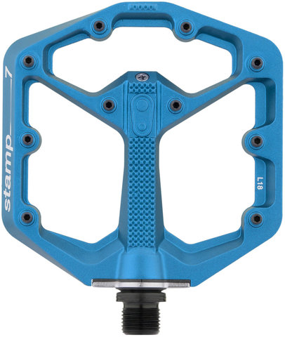 crankbrothers Stamp 7 Plattformpedale - electric blue/small