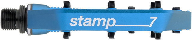 Stamp 7 Platform Pedals - electric blue/small