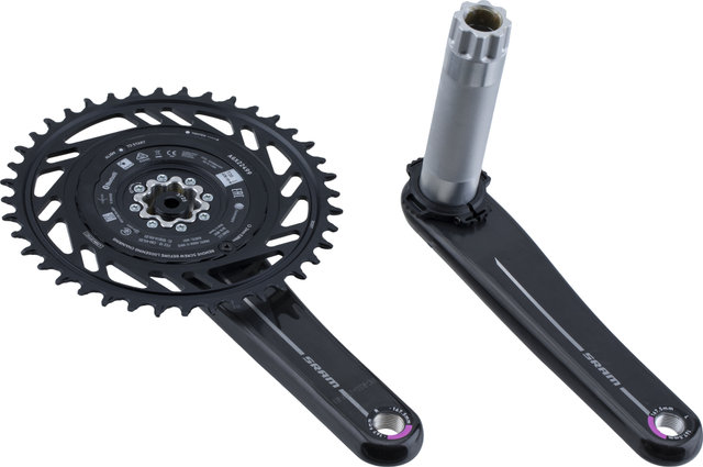 SRAM Red XPLR E1 Wide DUB 1x12-/1x13-Speed Carbon Powermeter Crankset - natural carbon | 167,5 mm | 40