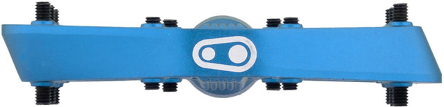 crankbrothers Pedales de plataforma Stamp 7 - electric blue/small