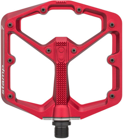 crankbrothers Pédales à Plateforme Stamp 7 - red/large