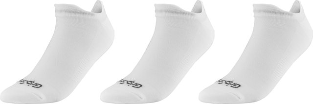 GripGrab Classic No Show Summer Socks 3-Pack - white/41-44