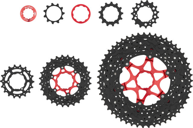 SunRace Cassette CSMX80 de 11 velocidades - black chrome/11-51