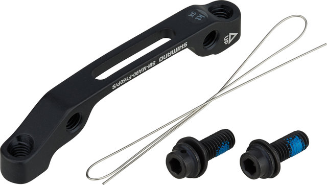 Shimano Adaptador de frenos de disco XTR, XT para disco de 160 mm - negro/RD IS auf PM