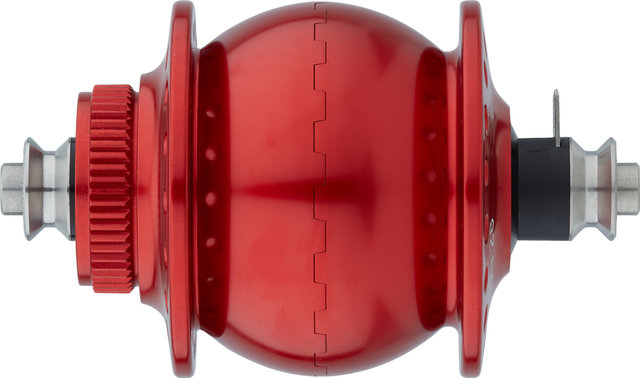 28 Centre Lock Disc Dynamo Hub - red/36 hole