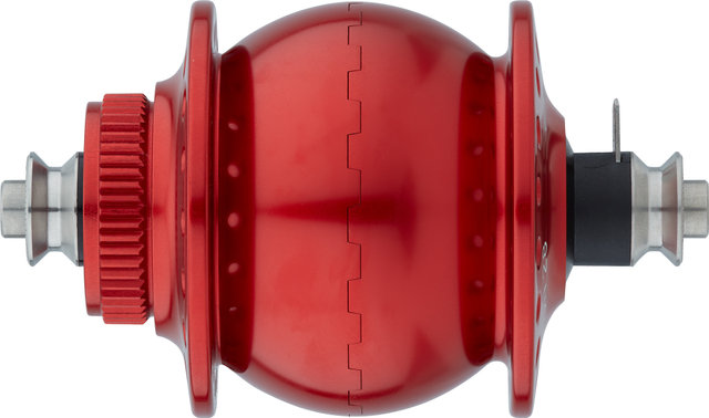 Dinamo de buje 28 Disc Center Lock - rojo/36 agujeros