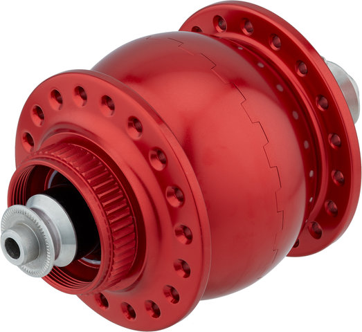 SON 28 Centre Lock Disc Dynamo Hub - red/36 hole