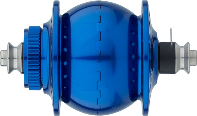 Dinamo de buje 28 Disc Center Lock - azul-anodizado/36 agujeros