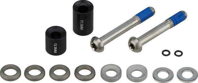 SRAM Adaptador frenos de disco titanio CPS c. Spacer para discos de 160 mm - negro/PM auf PM