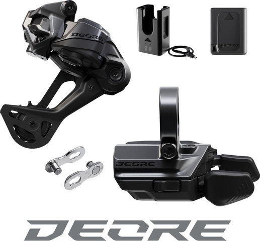 Shimano Kit de actualización Deore Di2 M6250, RD-M6250-SGS + SW-M6250-R - negro | sin | sin plato