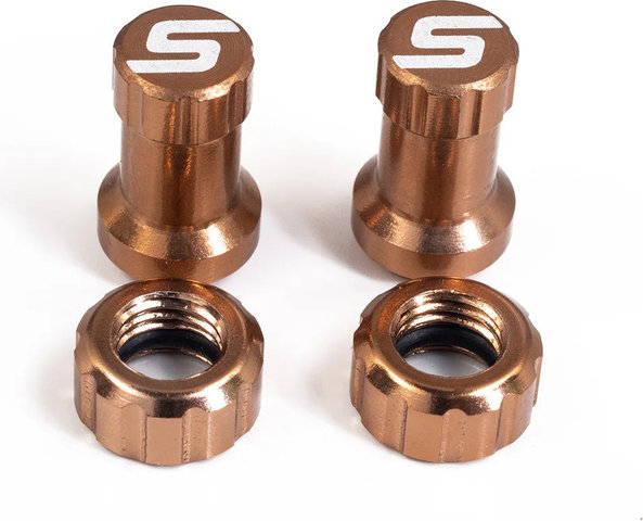 NoTubes Kit de couleur de valve tubeless - bronze | Valve Presta (SV)