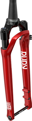 RockShox Rudy Ultimate XPLR Race Day 2 Solo Air 28" Suspension Fork - electric red/12 mm Thru Axle/40 mm/45 mm/1 1/8" - 1,5" tapered/28"/100 mm