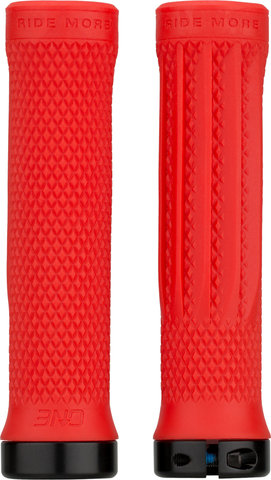 OneUp Components Lock-On Lenkergriffe - red/136 mm