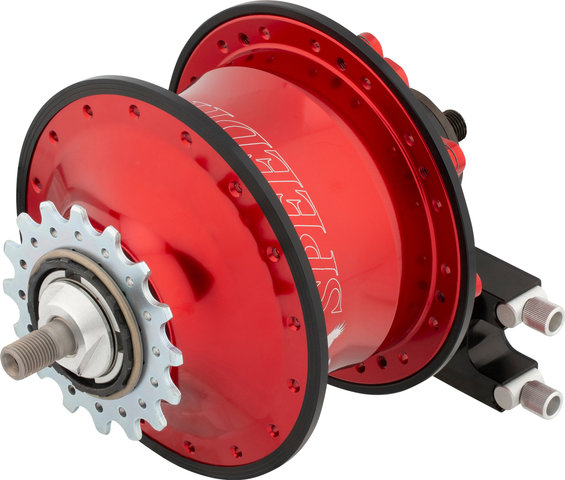Rohloff Speedhub 500/14 TS Threaded Axle 135 mm Gear Hub - anodized red/type 7, 32 hole