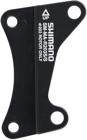 Shimano Adaptateur de Frein à Disque pour Disque de 203 mm - noir/arrière IS sur IS