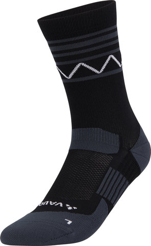 VAUDE Bike Socks Mid - black-white/39-41