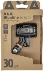 Axa Blueline 30 E6-12V Front Light with StVZO Approval - black