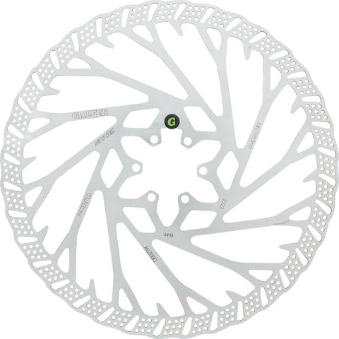 Fixed Disc Shark 2 mm MTB 6-bolt Brake Rotor - silver/223 mm