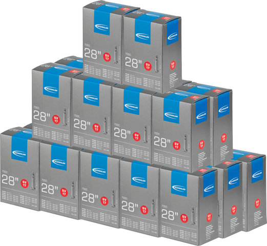 Schwalbe Inner Tube 17 for 28" - 25 Pieces - universal/Presta Valve (SV)/40-609 to 40-635/28/47-622/635 Presta 40 mm/40 mm