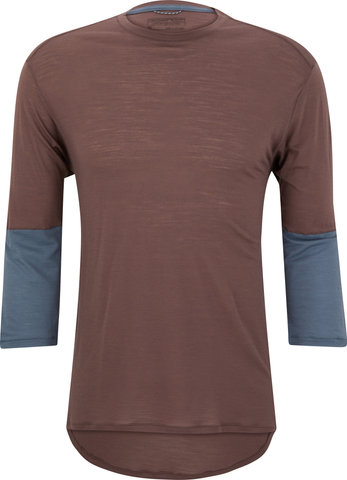 Merino 3/4 Sleeve Trikot - dusky brown/M